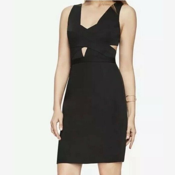BCBG MAXAZRIA Annalisa Cutout Mini Dress Black Sz 8 NWT - Picture 2 of 7